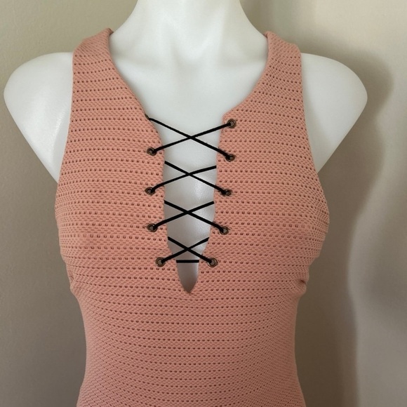 ASTR the Label Blush Dusty Pink Sleeveless Bodycon Dress, Small - Picture 6 of 11